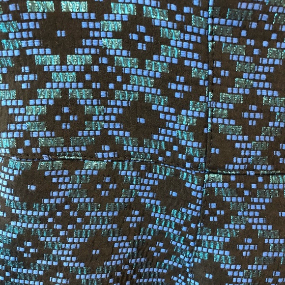 COPY - Nanette Lepore blue black diamond dress size 6 - Picture 2 of 9